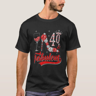 T-shirt 40 Et Fabuleux 40 Ans Crow Diamond