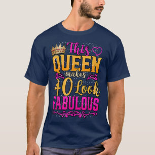 T-shirt 40 Years Old Toxits 40 & Fabulous Since 1982 40th 