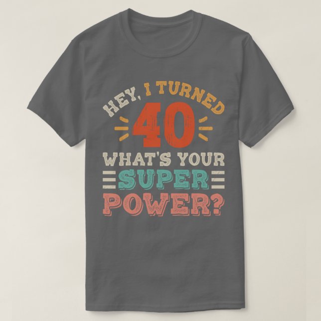 T-shirt 40e anniversaire (Design devant)