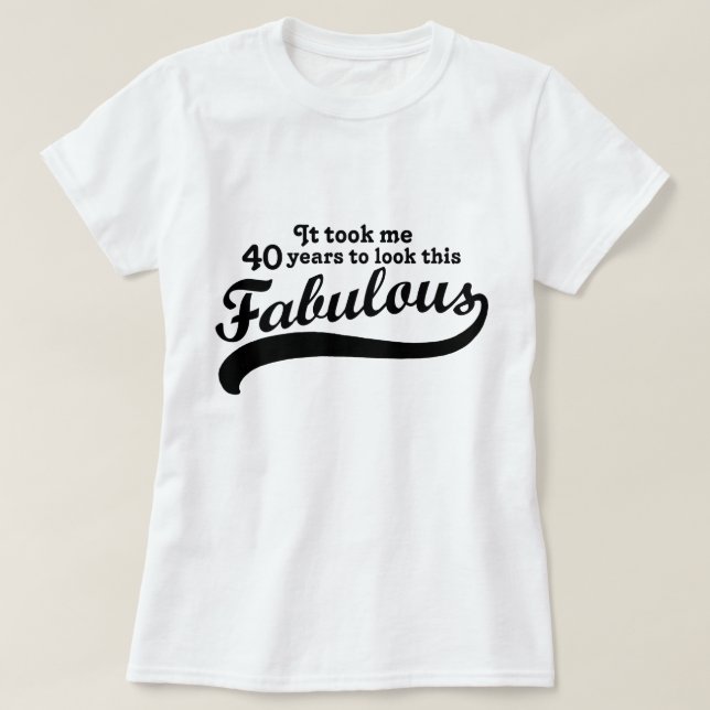 T-shirt 40e anniversaire (Design devant)