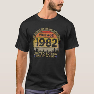 T-shirt 40E Anniversaire 1982 Edition Limitée Patriotique