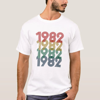T-shirt 40E Anniversaire, 1982 Né, Hommes
