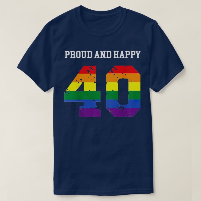 T-shirt 40e anniversaire 40 Anniversaire cadeau d'annivers (Design devant)