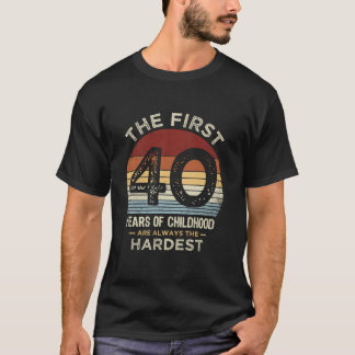 T-shirt 40e anniversaire 40 ans 40ans Hommes Quarante Anni