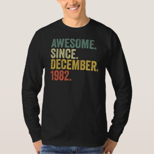 T-shirt 40e anniversaire Awesome depuis décembre 1982 40 a