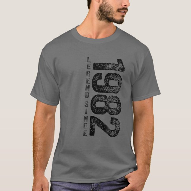 T-shirt 40E Anniversaire Cadeaux 40 Ans Légende Rétro Depu (Devant)