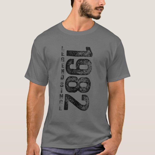 T-shirt 40E Anniversaire Cadeaux 40 Ans Légende Rétro Depu (Devant)