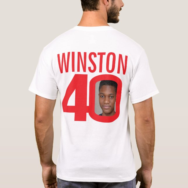 T-shirt 40e anniversaire de naissance: nom personnalisé et (Dos)