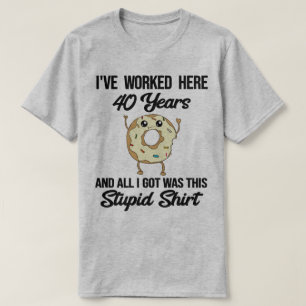 T-shirt 40e anniversaire de travail Appréciation des emplo