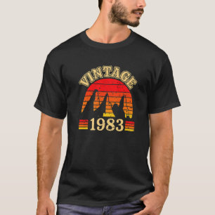 T-shirt 40e anniversaire Design u2013 1983 Montagnes Vinta