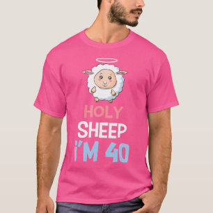 T-shirt 40E Anniversaire Drôle Mouton Saint J'Ai 40 Ans