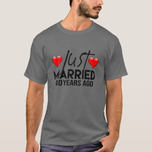 T-shirt 40E Anniversaire Du Mariage Qui Vient De Marier Un