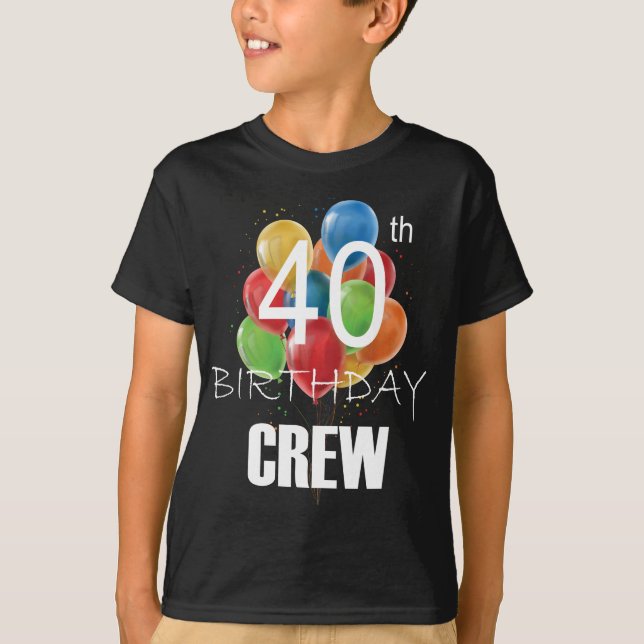 T-shirt 40e Anniversaire Équipage 40 Groupe d'équipages (Devant)