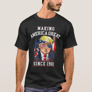 T-shirt 40E Anniversaire, Grande Amérique Depuis 1981
