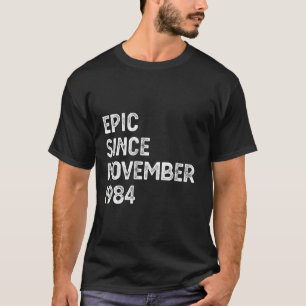 T-shirt 40e anniversaire Hommes Femmes Épopée depuis novem