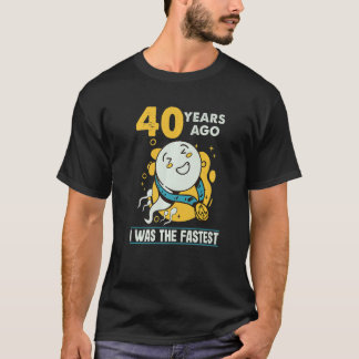 T-shirt 40e anniversaire Hommes Humour Il y a 40 ans J'éta