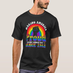 T-shirt 40e anniversaire Lgbt Gay pride lesbien heureux Bi