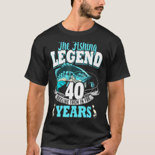 T-shirt 40e anniversaire pêche 40 ans pêcheur 1983 2