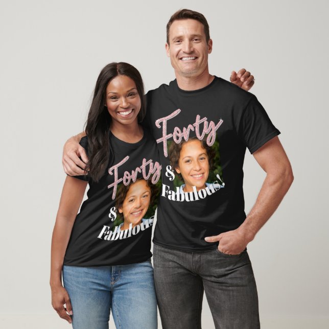 T-shirt 40e anniversaire quarante et fabuleux parties scin (Unisexe)