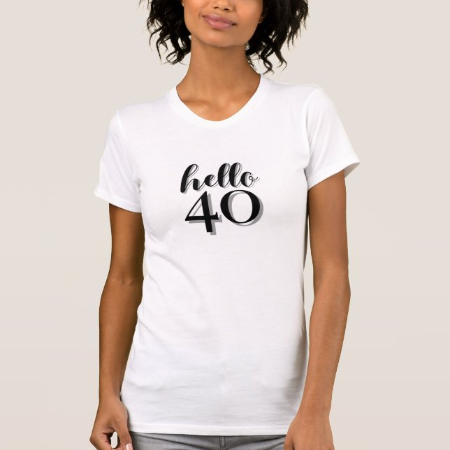 T-shirt 40e anniversaire Surprise Party (Devant)