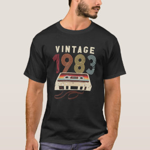T-shirt 40e anniversaire Vintage 1983 cassette 40 ans