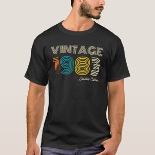 T-shirt 40e anniversaire Vintage 1983 Limited Edition T-Sh
