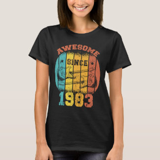T-shirt 40e anniversaire Vintage 1983 Retro 40 ans Guit