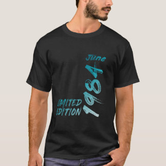 T-shirt 40e anniversaire Vintage 1984 Juin 40 ans Hommes
