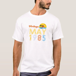 T-shirt 40e anniversaire Vintage mai 1985 Cadeaux de 40 an
