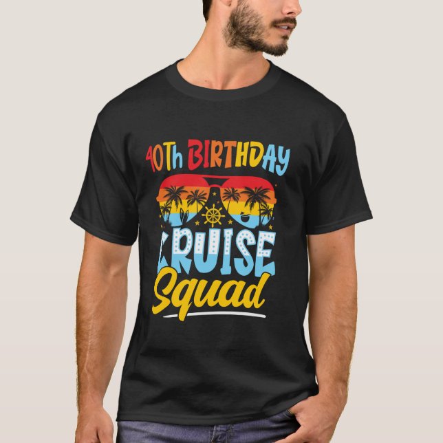 T-shirt 40E Escouade De Croisière Anniversaire Croisière F (Devant)