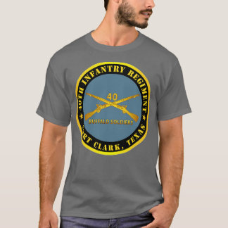 T-shirt 40e Régiment d'infanterie Soldats de Buffalo Fort 
