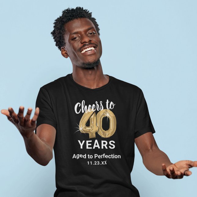 T-shirt 40th Birthday Age to Perfection (Créateur téléchargé)