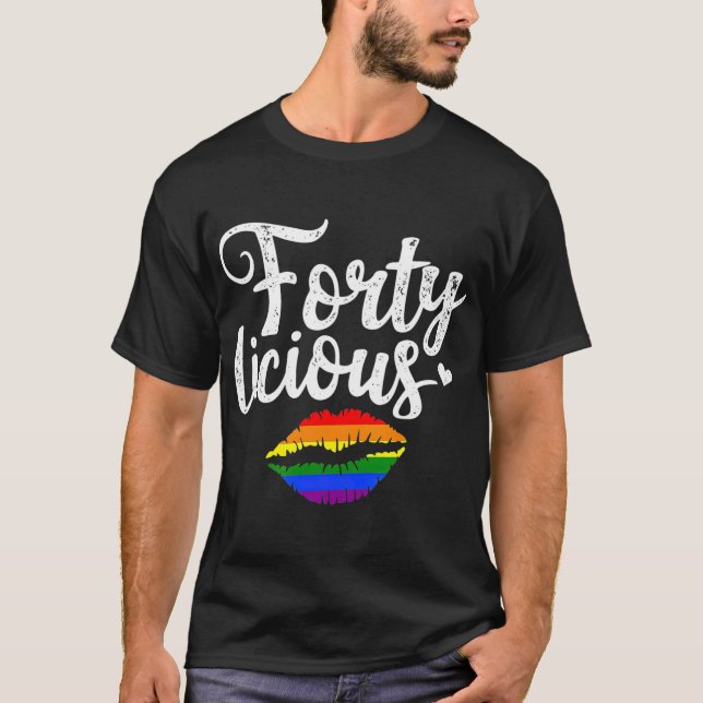 T-shirt 40th Birthday Gift for Gay Lesbian LGB (Devant)