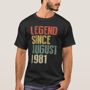 T-shirt 41 ans de légende depuis août 1981e anniversaire
