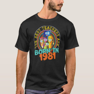 T-shirt 41 Ans Enseignant Né en 1981 41e Anniversaire Thé