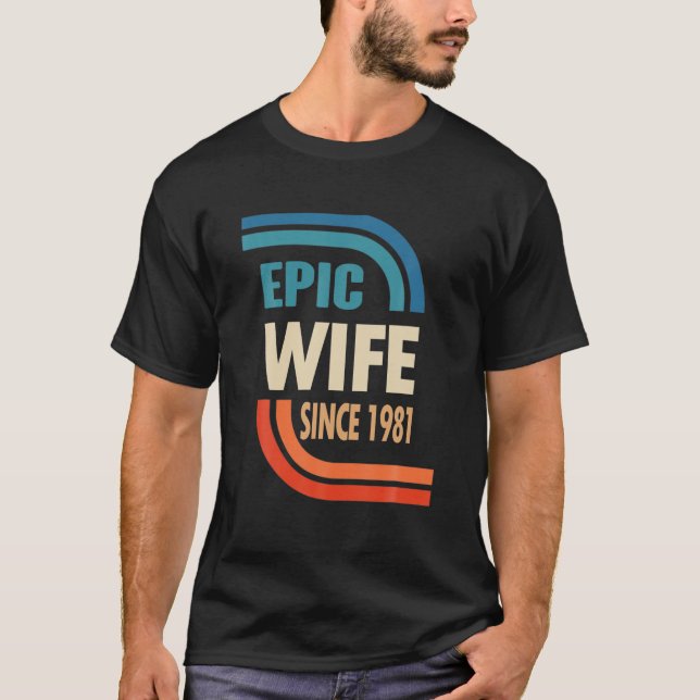T-shirt 41E Anniversaire De Mariage Pour Elle - Épopée Fem (Devant)