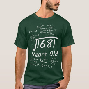 T-shirt 41e anniversaire Math 1681 Ancien Carré Racine