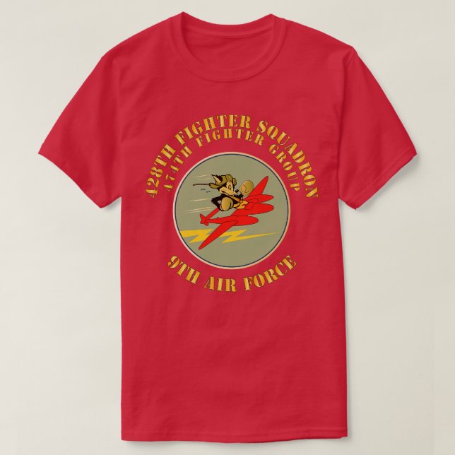T-shirt 428e Bataillon SQ 474e Groupe de chasseurs 9e AF X (Design devant)