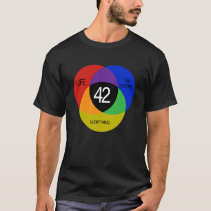 T-shirt 42 La réponse à la vie dans l'univers et tout