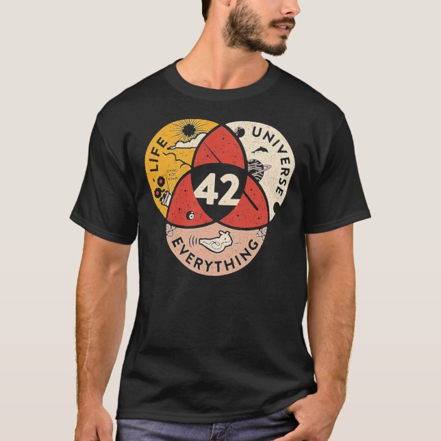 T-shirt 42 La Réponse À La Vie L'Univers Et Tout  (Devant)