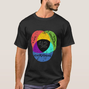 T-shirt 42 Réponse À La Vie L'Univers Et Tout