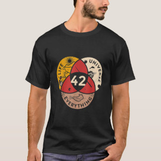 T-shirt 42 Réponse à l'univers de la vie et à la science d