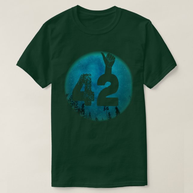 T-shirt 42 Réponse à l'univers et à tout (Design devant)