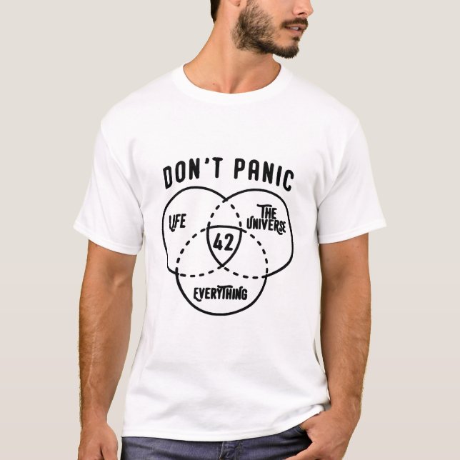 T-shirt 42 the Answer The Hitchhiker's Guide to the Galaxy (Devant)