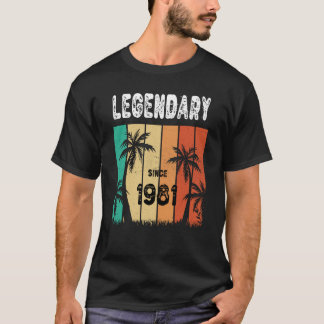 T-shirt 42e anniversaire 1981 Anniversaire pour hommes et 