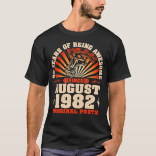 T-shirt 42e anniversaire 42 ans vieux skateboard amoureux 