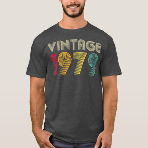 T-shirt 42e anniversaire Cadeau Vintage 1979 Hommes Femmes