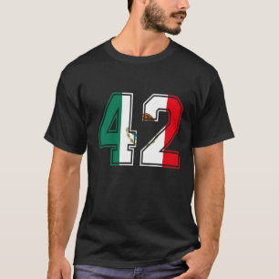T-shirt 42e anniversaire Mexicain 42 ans vieux Numéro 42 M