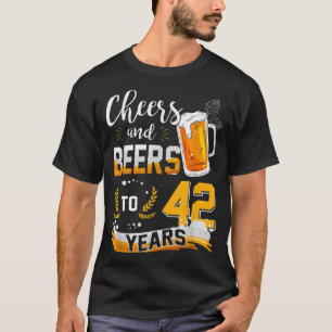 T-shirt 42E Anniversaire Soeurs Et Bières À 42 Ans Né En