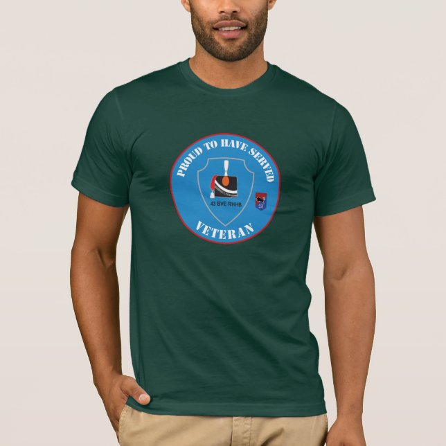 T-shirt 43 UGB Regiment Huzaren van Boreel Vetaan (Devant)